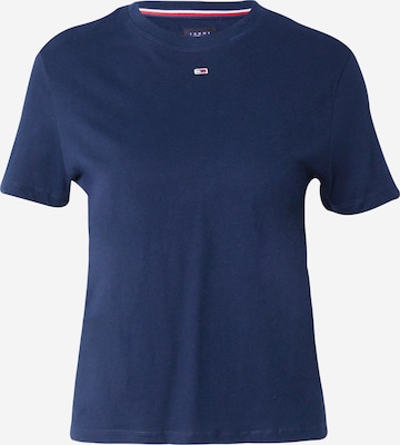 Tommy Jeans Shirt 'FLUID ESSENTIALS' in Blauw: voorkant