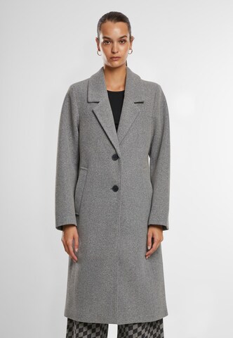Urban Classics Between-seasons coat in Grey: front