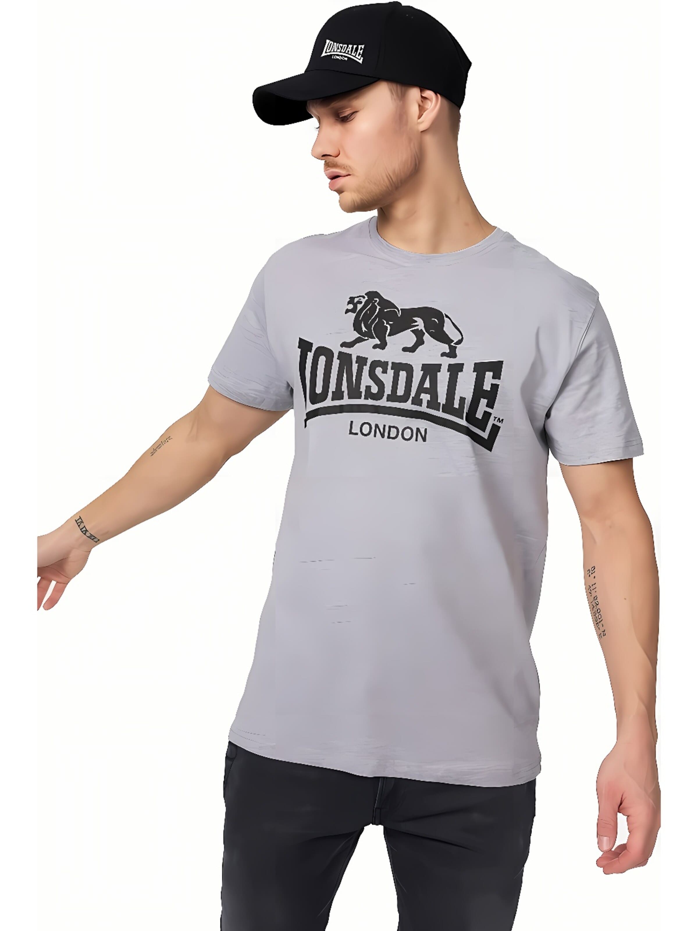 T-Shirt 'Logo' LONSDALE en gris