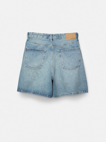 Largi Jeans de la Pull&Bear pe albastru