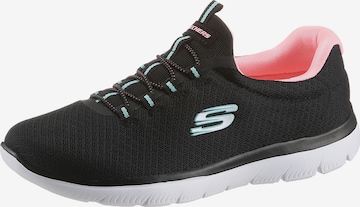 SKECHERS Slip On 'Summits' in Schwarz: Vorderseite