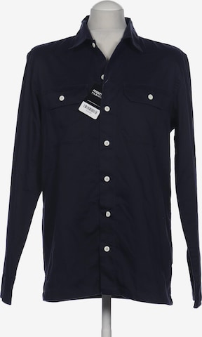 Carhartt WIP Button Up Shirt in M in Blue: front