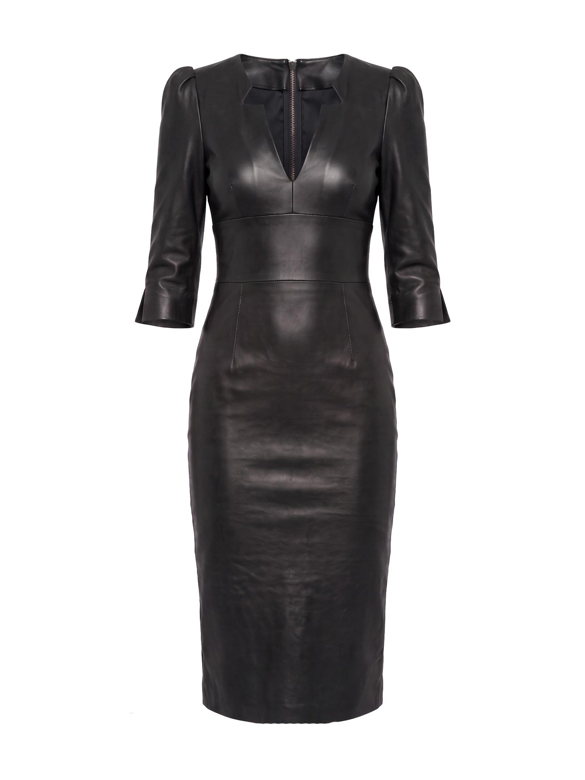 AUDRAY Sheath dress 'RITA-VEGAN' in Black: front