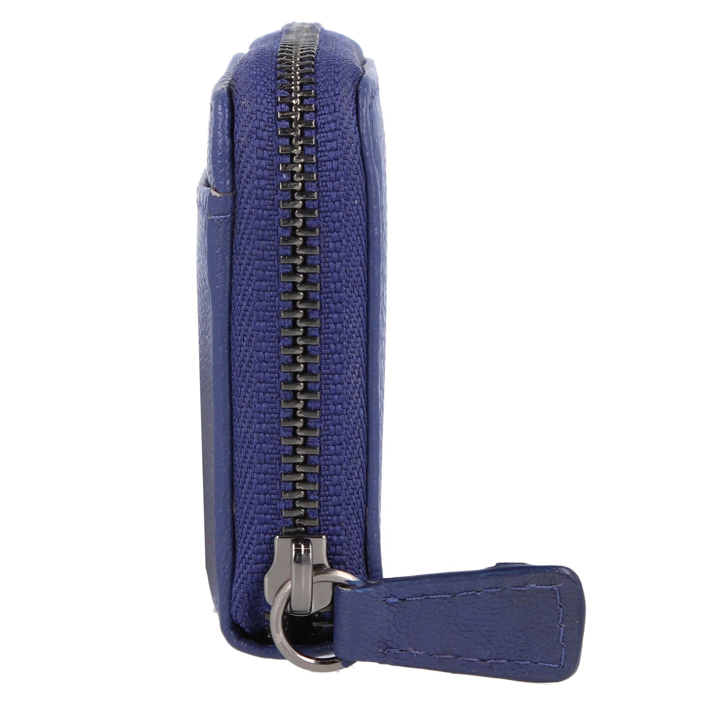 Braun Büffel Wallet 'Anna' in Blue