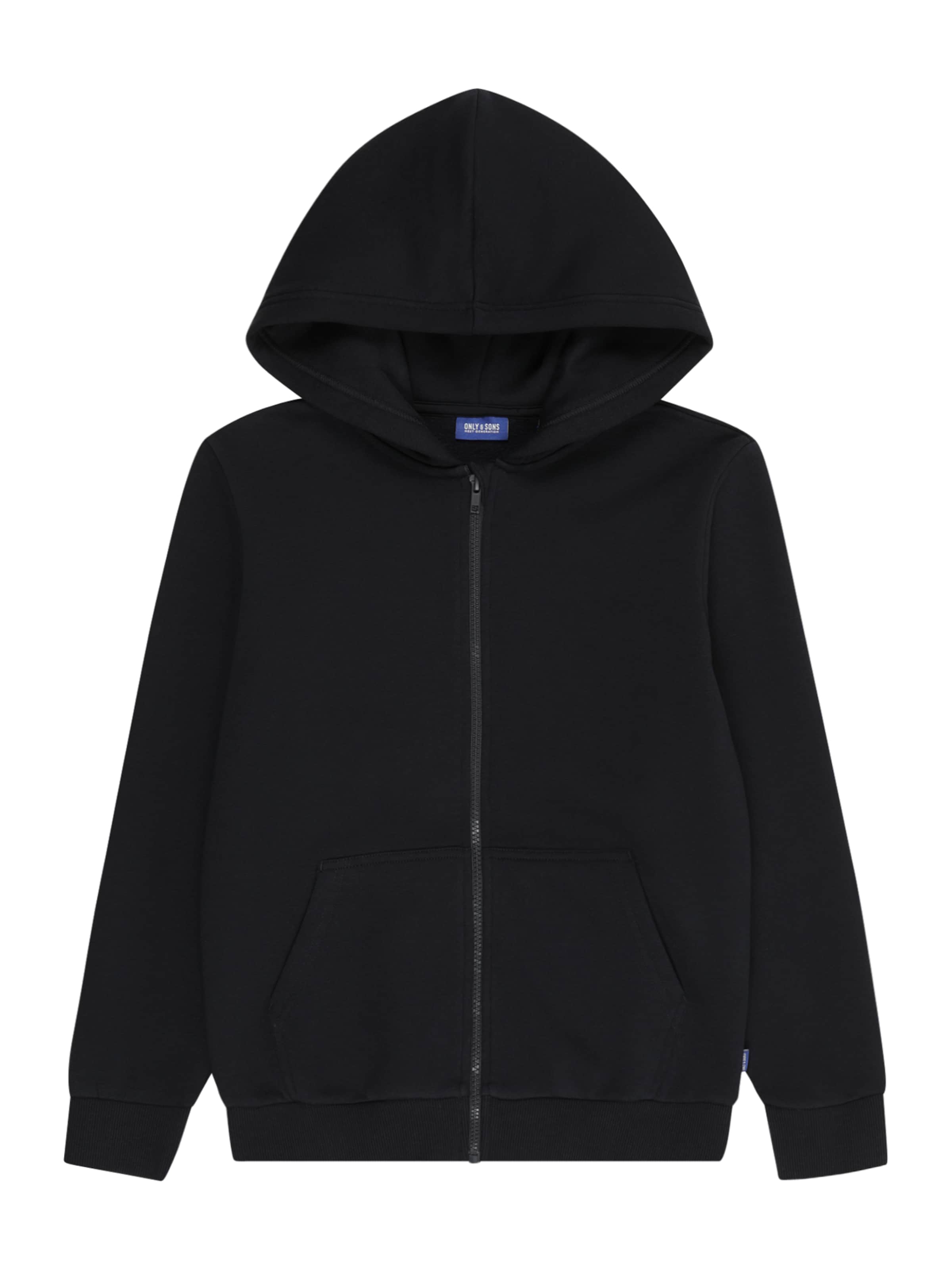 Only & Sons Junior Collegetakki 'OSJCERES' värissä musta: etupuoli