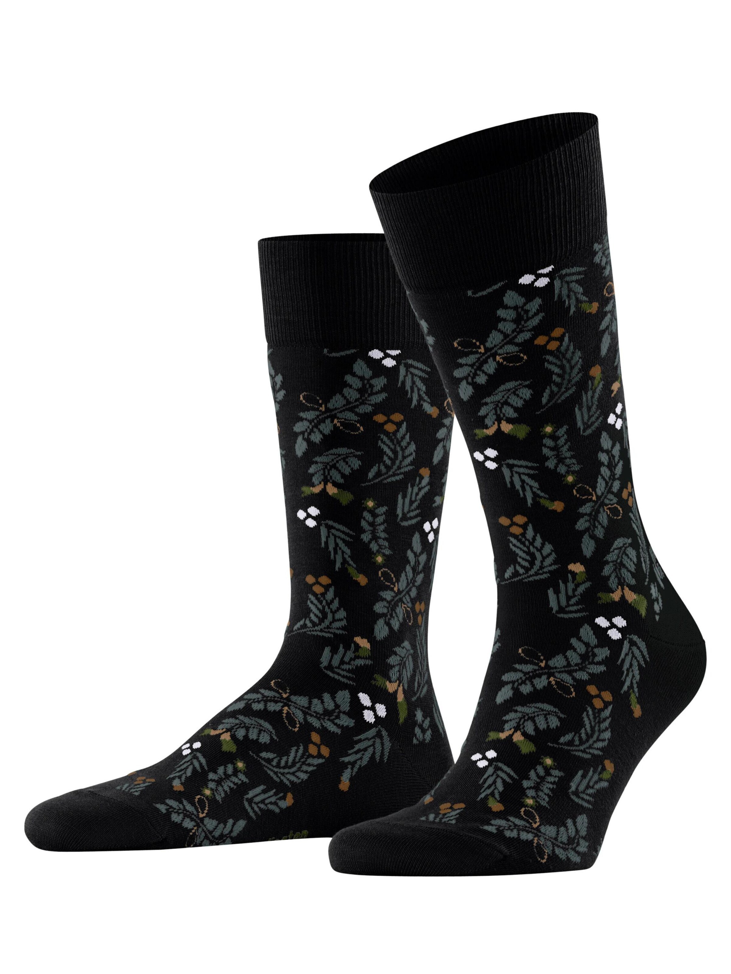 BURLINGTON Socken 'Bloomingday'‌‌‌‌‌‌‌‌ in Schwarz: Vorderseite