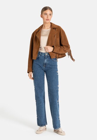 Werner Christ Lederjacke 'Amara' in Braun