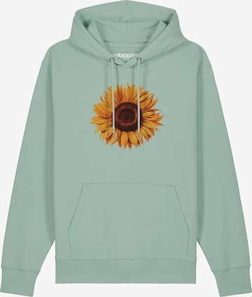 Watapparel Sweatshirt 'Sonnenblume' in Grün: Vorderseite