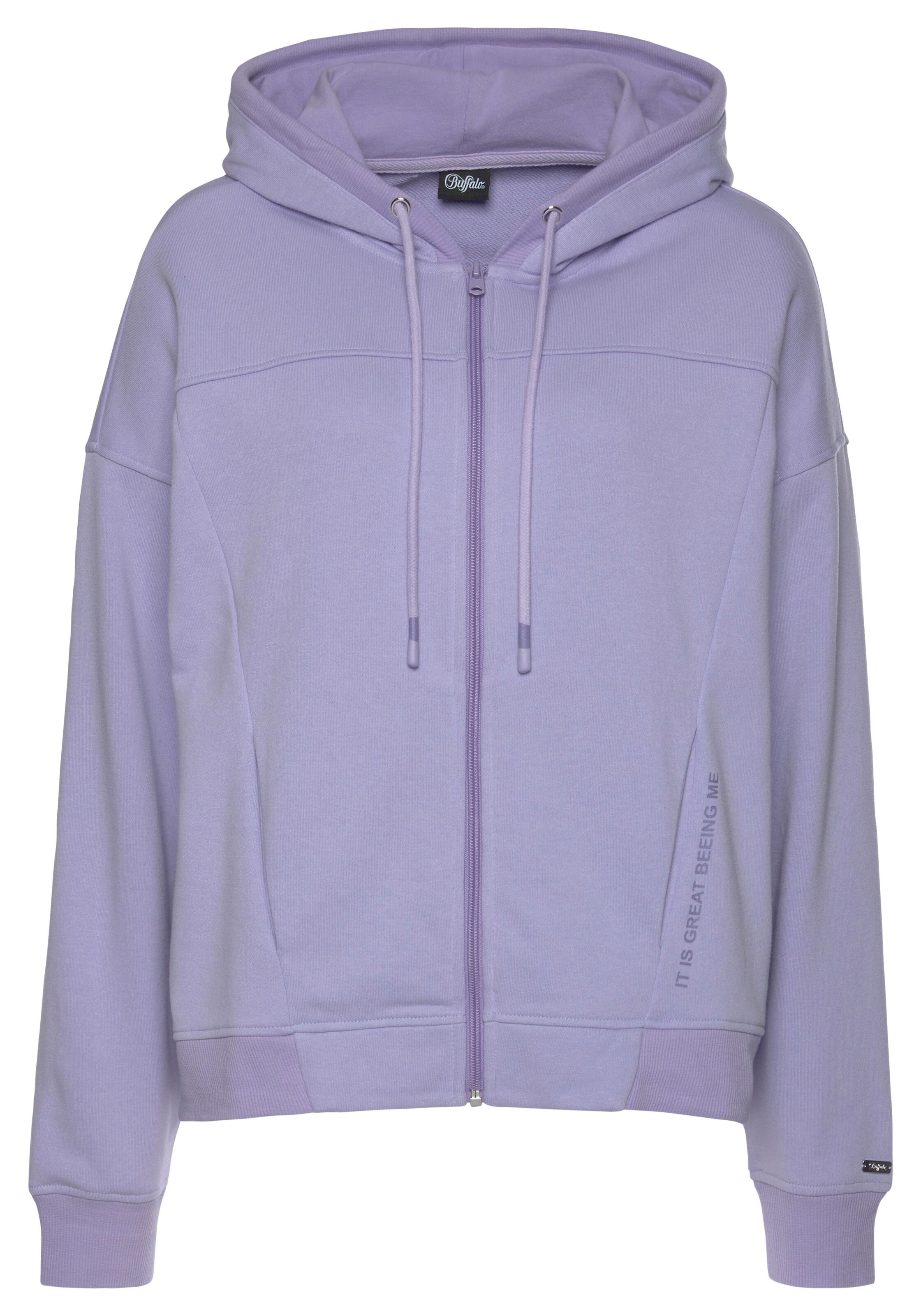 BUFFALO Sweatjacke in Lila: Vorderseite