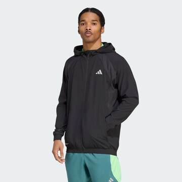 ADIDAS PERFORMANCE Treenitakki 'Tech Apparel' värissä musta: etupuoli