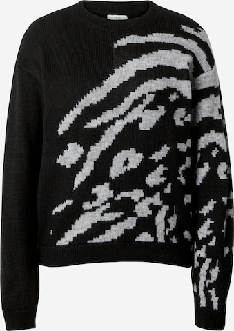 JDY Sweater 'KARMA' in Black: front