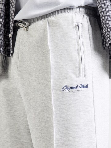 JACK & JONES Широкий Штаны 'JPSTBILL FLETCHER' в Серый