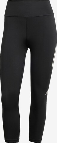 ADIDAS PERFORMANCE Skinny Workout Pants 'Own the Run' in Black: front