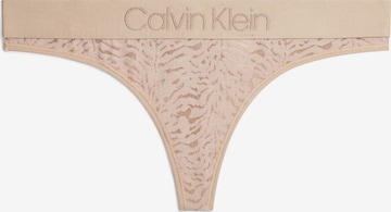 Calvin Klein Underwear Thong 'Intrinsic' in Beige: front