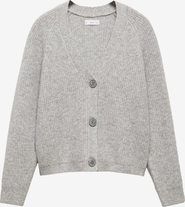 Cardigan MANGO TEEN en gris : devant