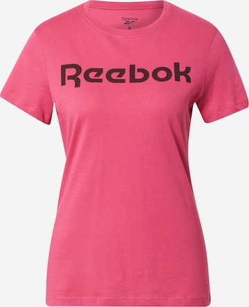 Reebok Koszulka funkcyjna w kolorze różowy: przód