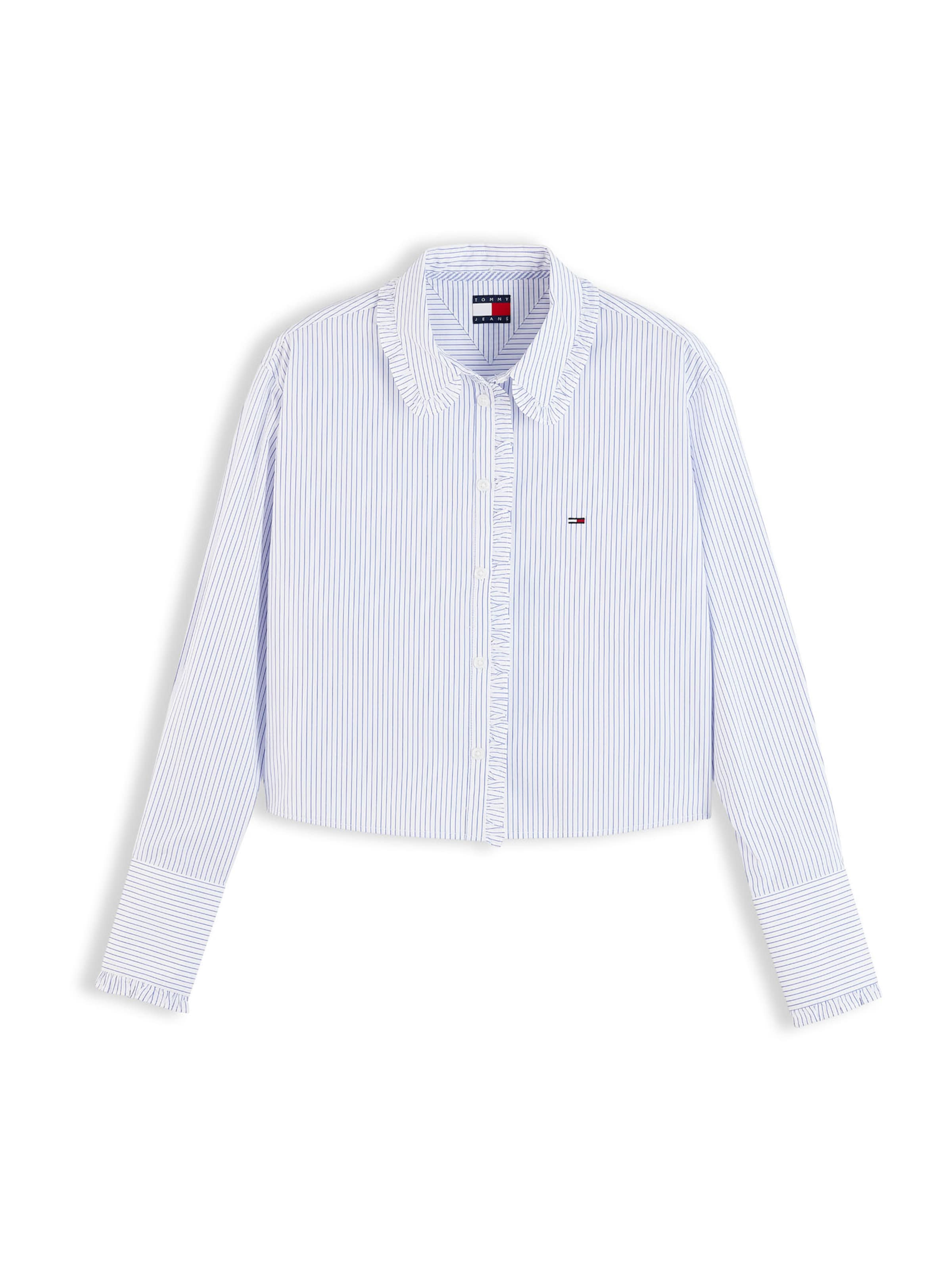 Tommy Jeans Bluse i blå: forside
