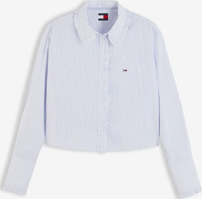 XS dydžio Palaidinė iš Tommy Jeans, spalva – šviesiai mėlyna / vyšninė spalva / balta, Prekių apžvalga