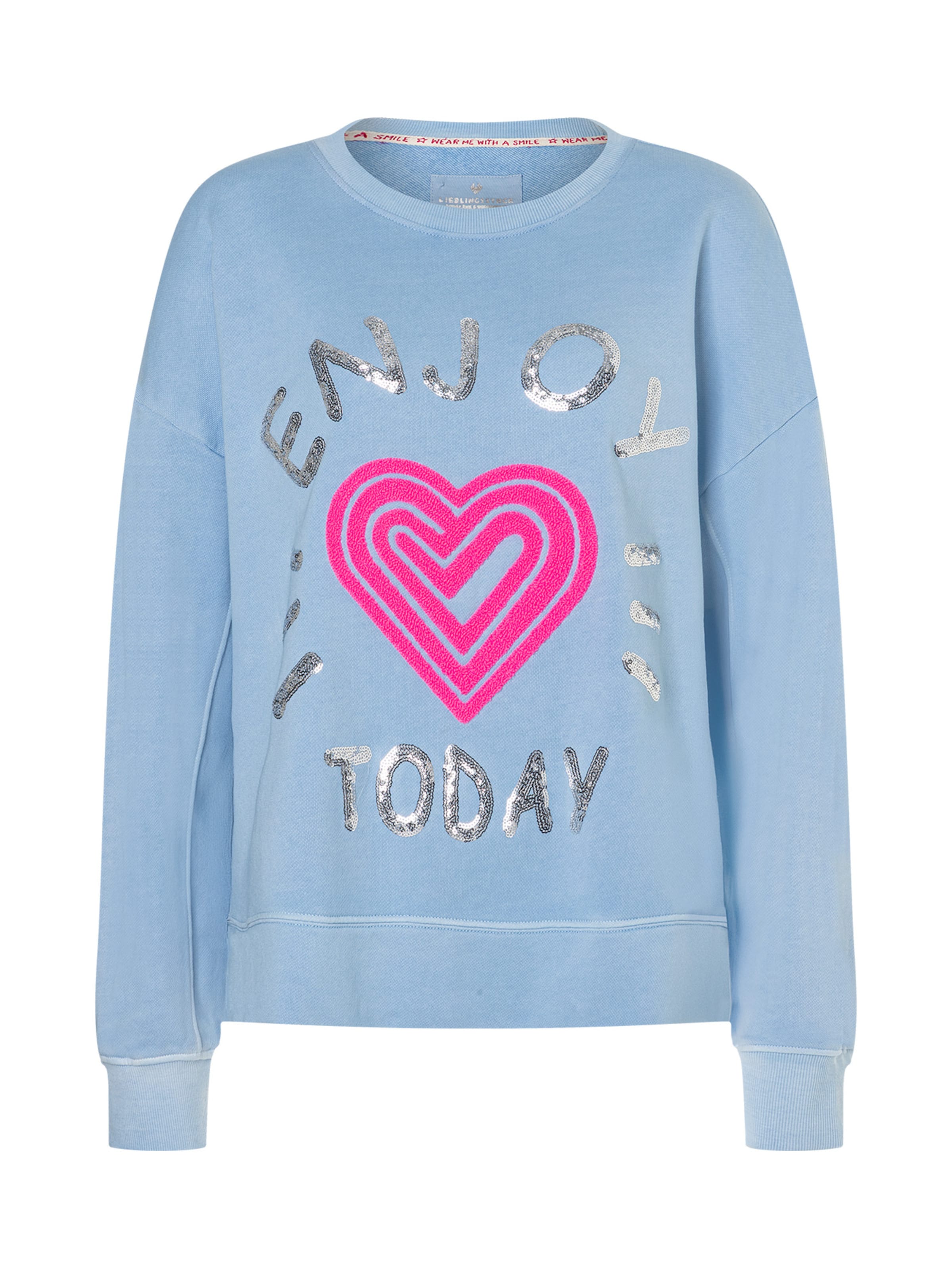 Sweat-shirt 'BibiL' LIEBLINGSSTÜCK en bleu : devant