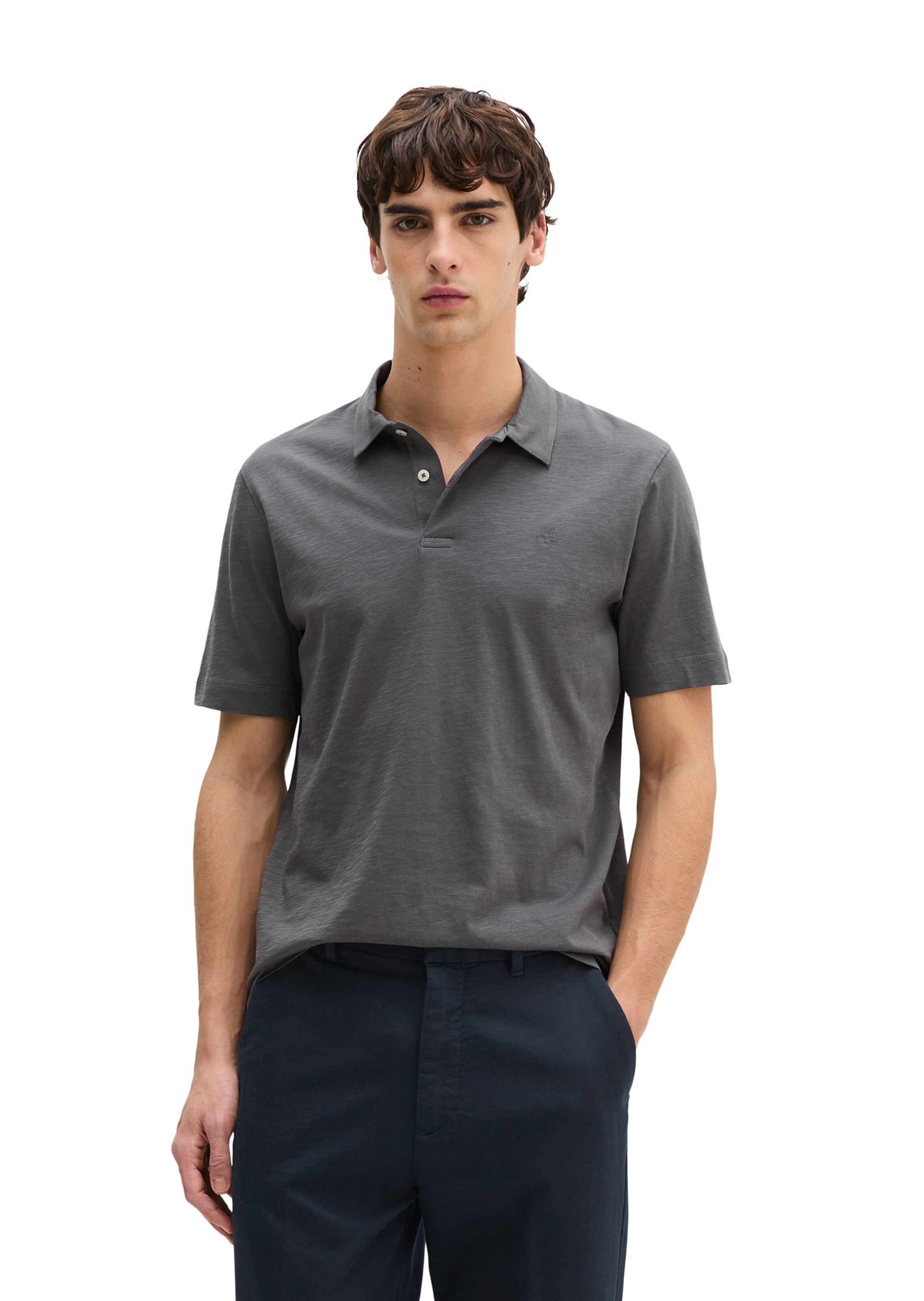 Marc O'Polo Poloshirt in Grau: Vorderseite