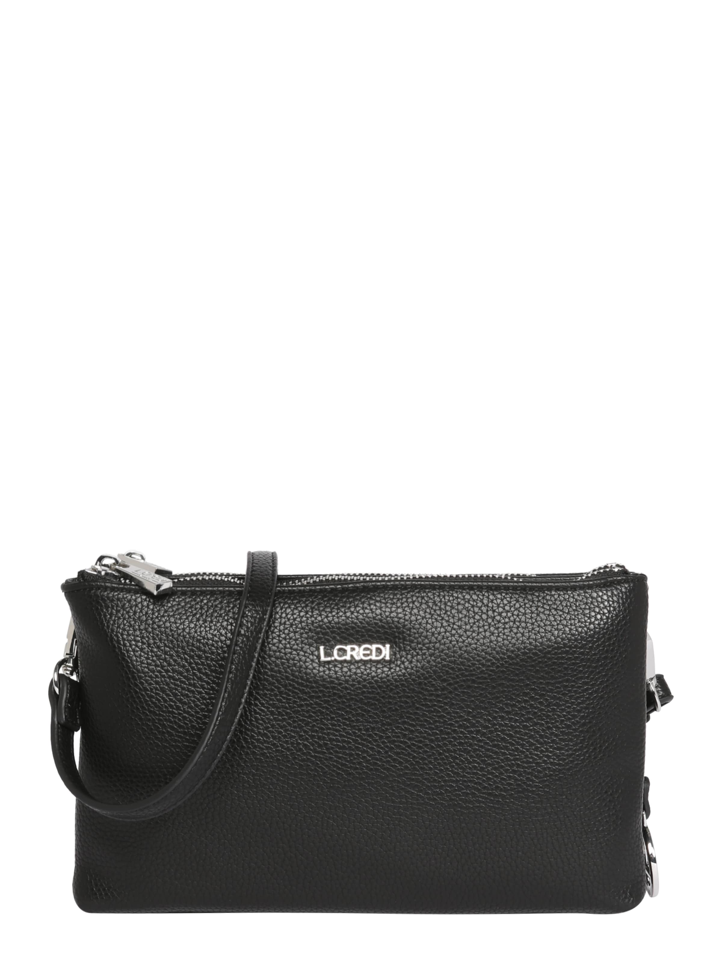 Sac à bandoulière 'Ella' L.CREDI en noir : devant