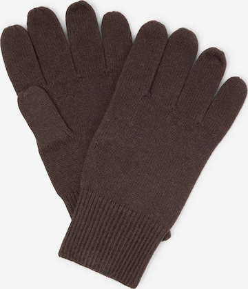 TOM TAILOR Fingerhandschuhe in Braun: Vorderseite