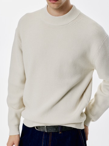 Pull&Bear Pulóver - fehér