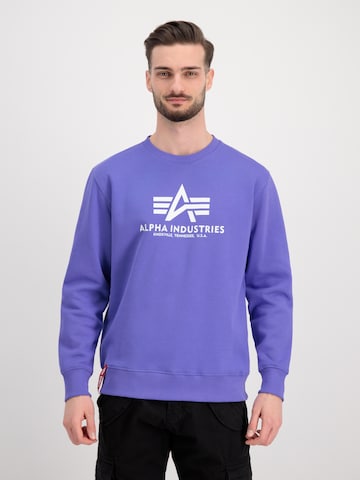 ALPHA INDUSTRIES Sweatshirt in Purple: front