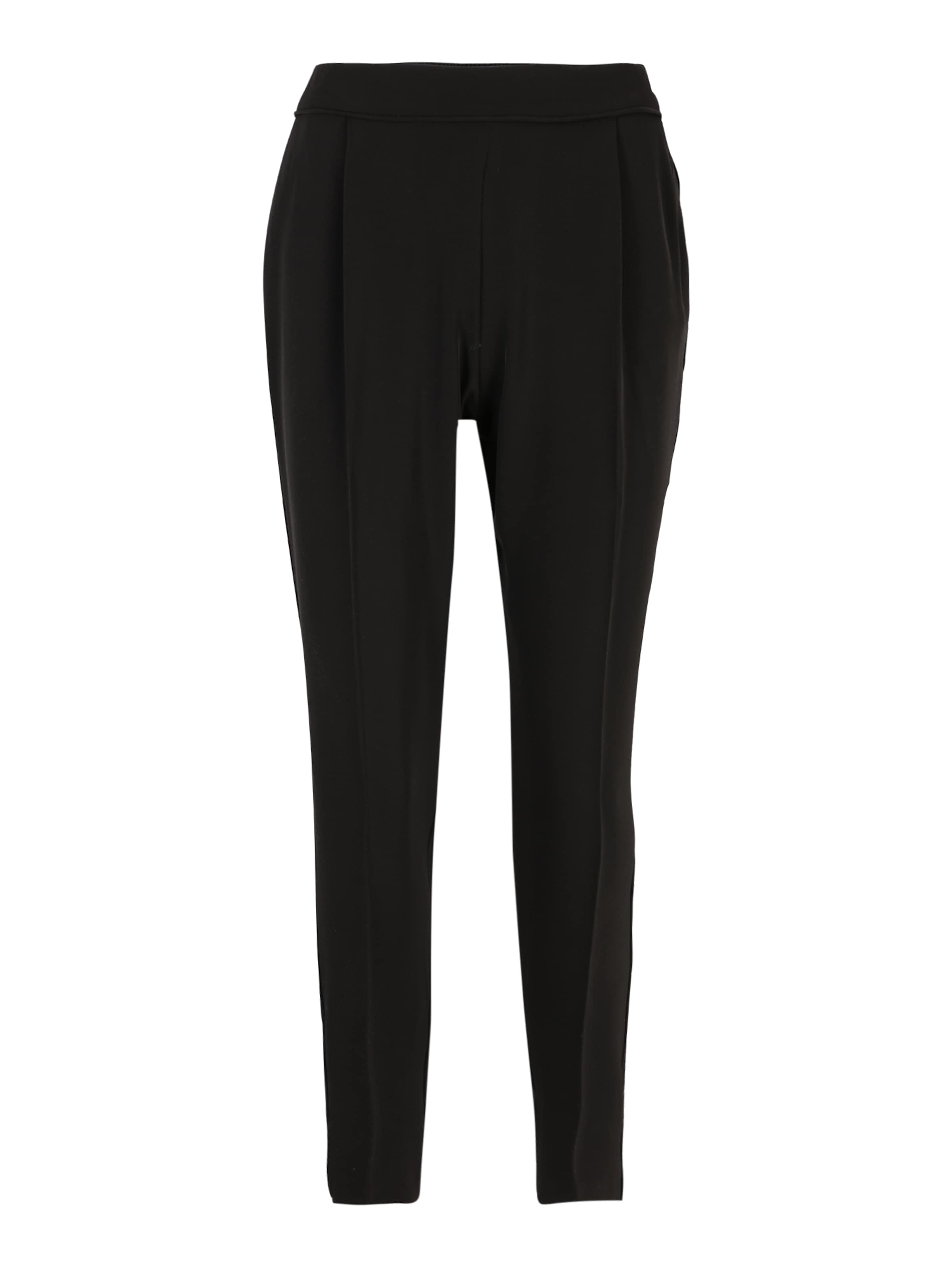 Wallis Regular Veckad byxa i svart: framsida