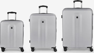 Gabol Suitcase Set 'Juego' in Silver: front