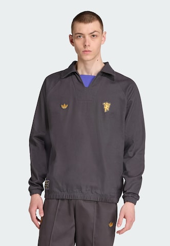 Sweat-shirt 'Manchester United Terrace Icons' ADIDAS ORIGINALS en noir