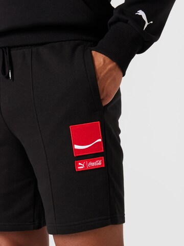 Regular Pantalon PUMA en noir