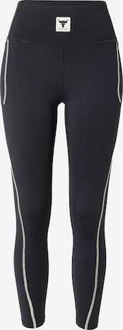 UNDER ARMOUR - Skinny Calças de desporto 'Pjt Rock Meridian' em preto: frente