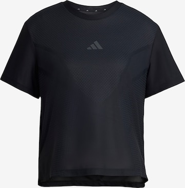 ADIDAS PERFORMANCE Функционална тениска в черно: отпред