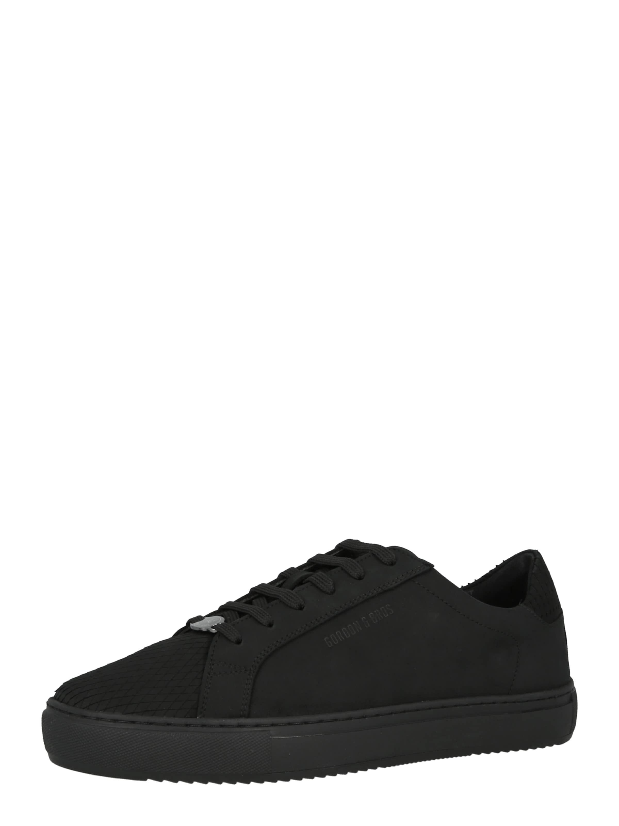 Gordon & Bros - Zapatillas deportivas bajas 'London' en negro: frente