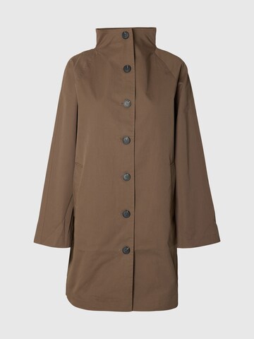 SELECTED Between-seasons coat in Brown