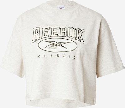 Reebok T-shirt fonctionnel en olive / blanc chiné, Vue avec produit