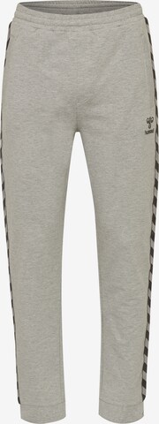 Hummel Tapered Sportbroek 'Move' in Grijs: voorkant