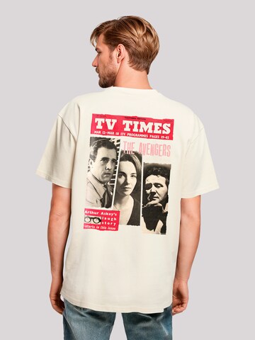 T-Shirt 'TV Times The Avengers 1961 Cover' F4NT4STIC en beige : devant