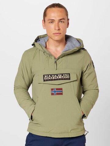 NAPAPIJRI Between-Season Jacket 'Rainforest' in Green: front