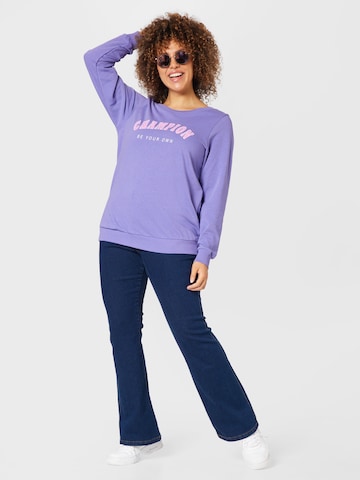 Zizzi Sweatshirt in Lila