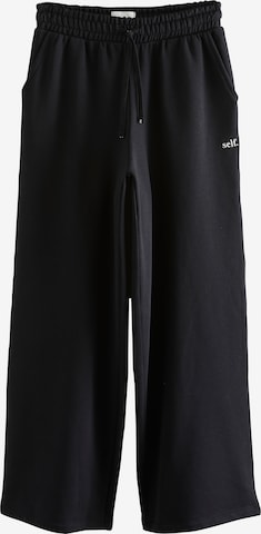 Next Wide Leg Housut värissä musta: etupuoli