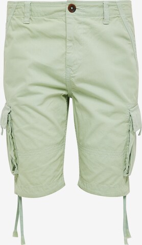 Pantalon cargo 'Manchester' Threadbare en vert : devant