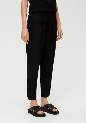 Effilé Pantalon à plis s.Oliver en noir