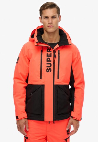 Superdry & Co Sportjas 'Ultimate Freestyle' in Oranje: voorkant