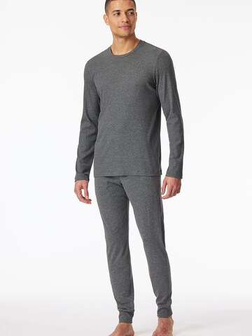 SCHIESSER Pajamas long ' Modern Nightwear ' in Grey: front