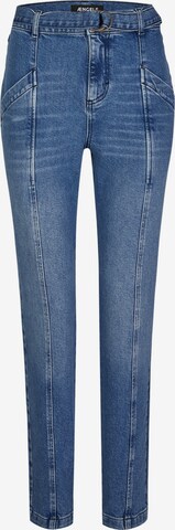 Angels Slimfit Jeans 'Clare' in Blauw: voorkant