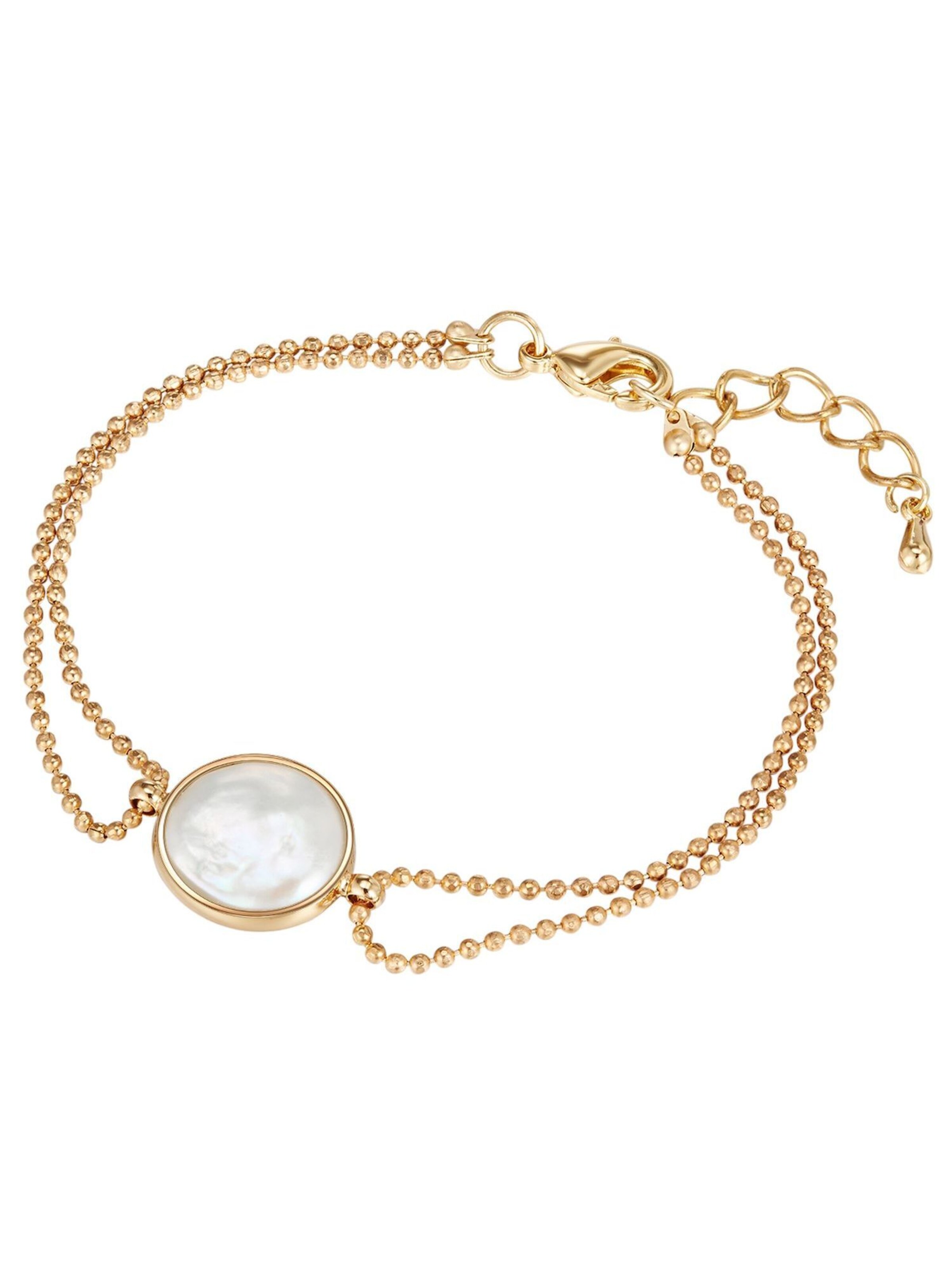 Bracelet Lulu & Jane en or : devant