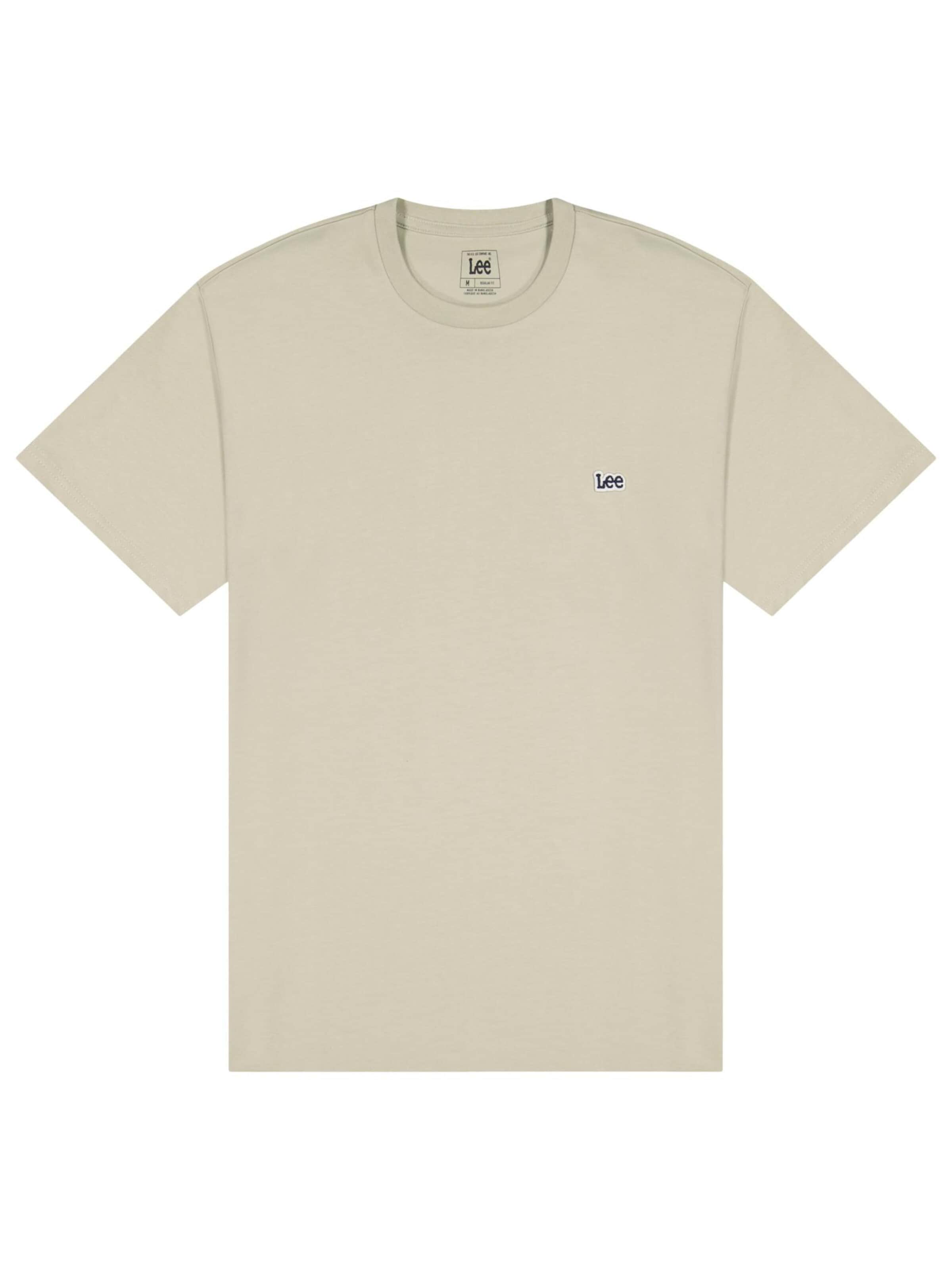 Lee Shirt 'Shortsleeve Patch Logo' in Beige: front