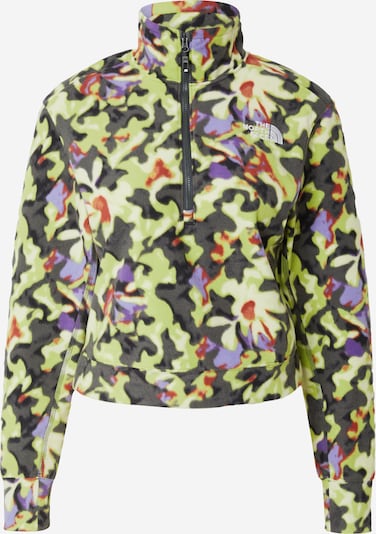 Jachetă  fleece funcțională '100 GLACIER' THE NORTH FACE pe gri închis / verde măr / mov lavandă / roșu, Vizualizare produs